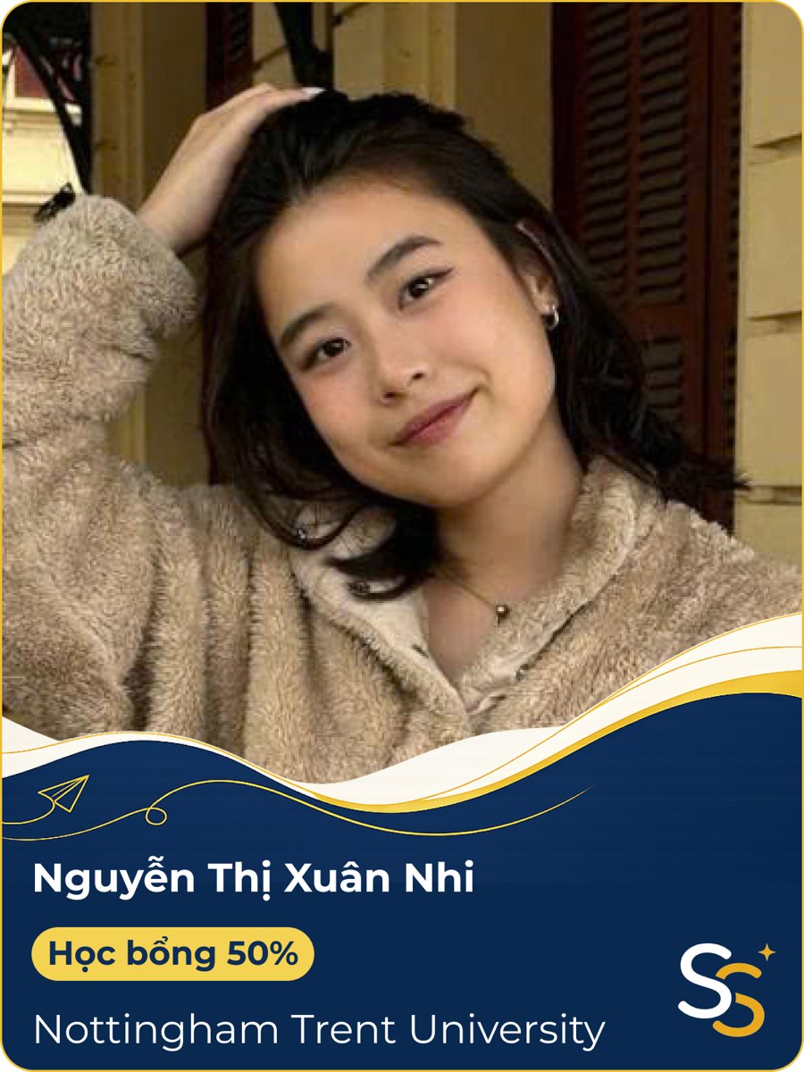 Nguyễn Thị Xuân Nhi, học bổng 50%, Nottingham Trent University